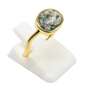 925 Sterling Silver Moss Agate Ring Design