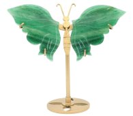 Green Aventurine Butterfly on a base, 14cm
