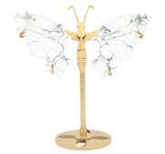 Howlite butterfly on a 14cm base