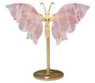 Rose Quartz Butterfly on a 14cm Base