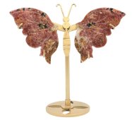 Rhodonite butterfly on a 14cm base