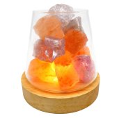 Himalayan Salt Diffuser Lamp + Amethyst 10cm