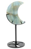 Blue Calcite Moon on a 16cm Base