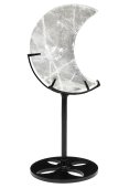 Rock Crystal Moon on a 16cm Base