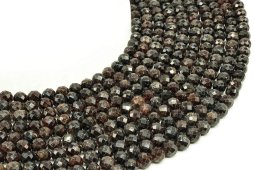 6mm Garnet Faceted Beads on 40cm Thread