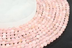 6mm Rose Quartz faceted beads on a 40cm strand