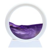 Round Quicksand Table 16cm - Purple